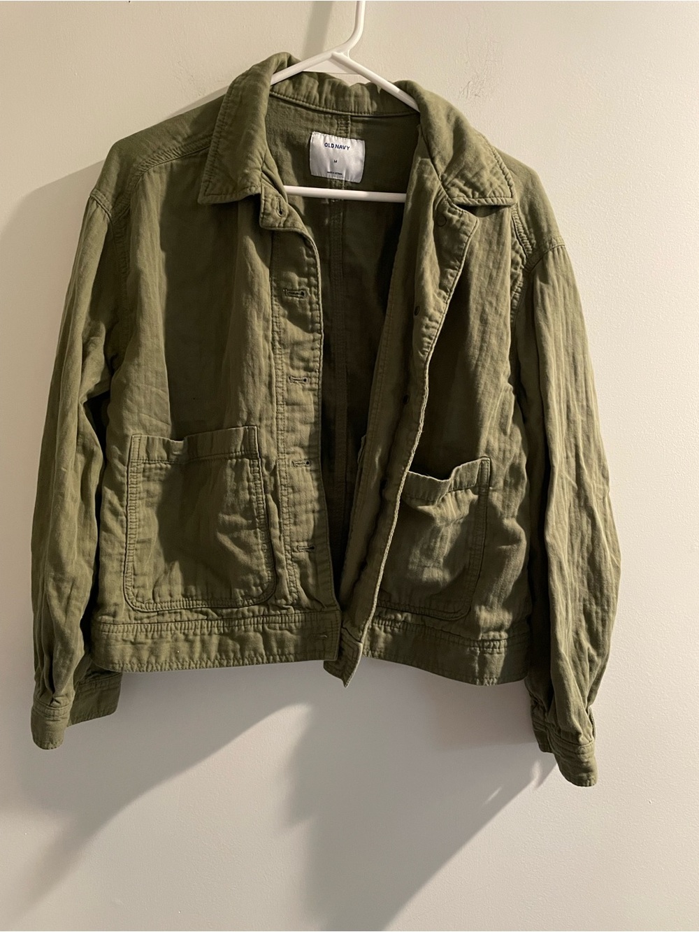 Old Navy cotton button down shirt jacket M